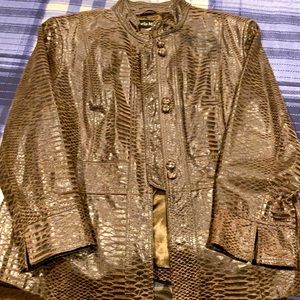 Beautiful snake skin leather jacket